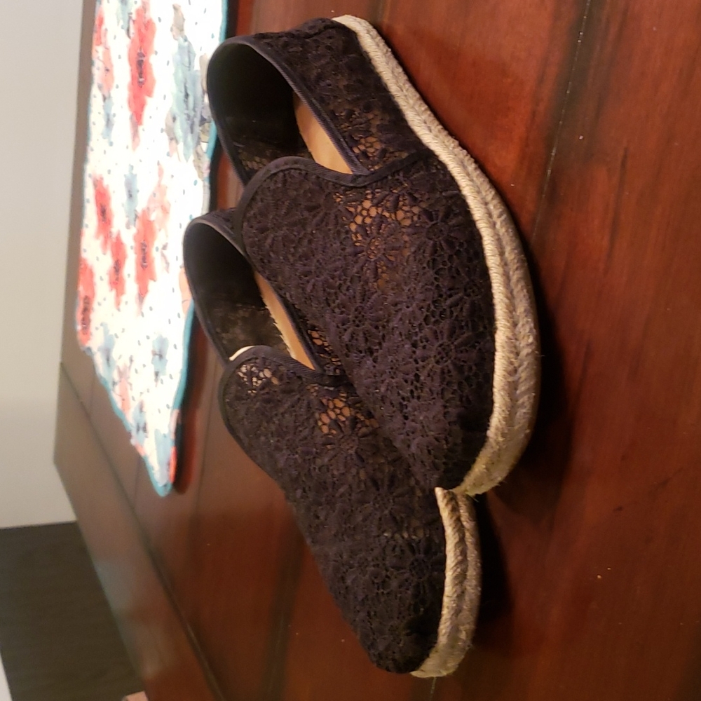 TOMS Alpargata Floral Lace Flats